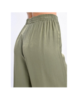 Pantalon fluide large uni kaki femme - Molly Bracken