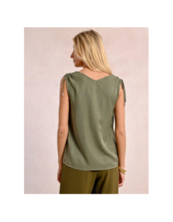 Débardeur épaules froncées kaki femme - Molly Bracken