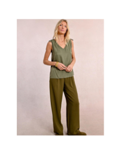 Débardeur épaules froncées kaki femme - Molly Bracken