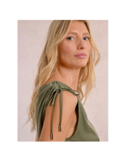 Débardeur épaules froncées kaki femme - Molly Bracken