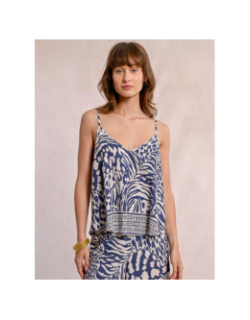 Débardeur camisole imprimés bleu femme - Molly Bracken