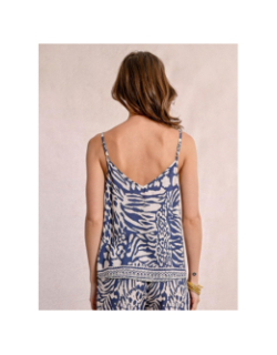 Débardeur camisole imprimés bleu femme - Molly Bracken