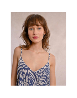 Débardeur camisole imprimés bleu femme - Molly Bracken