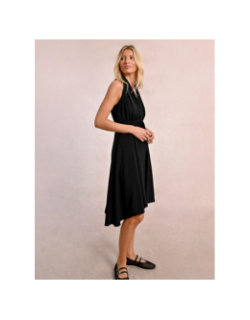 Robe mi-longue col v noir femme - Molly Bracken