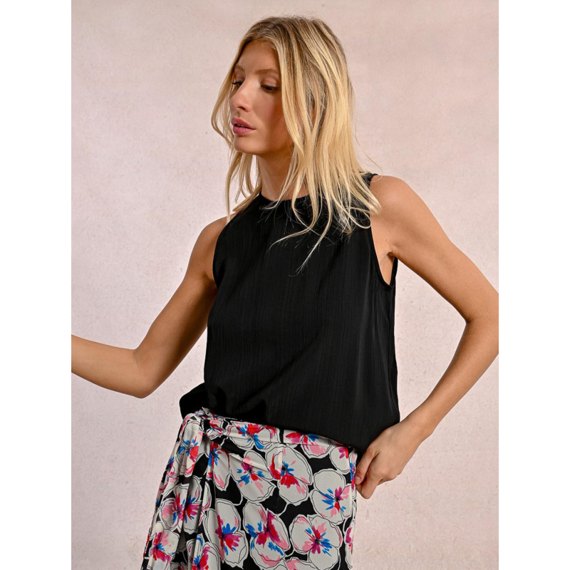 Débardeur uni noir femme - Molly Bracken