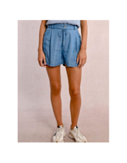 Short effet denim léger bleu femme - Molly Bracken