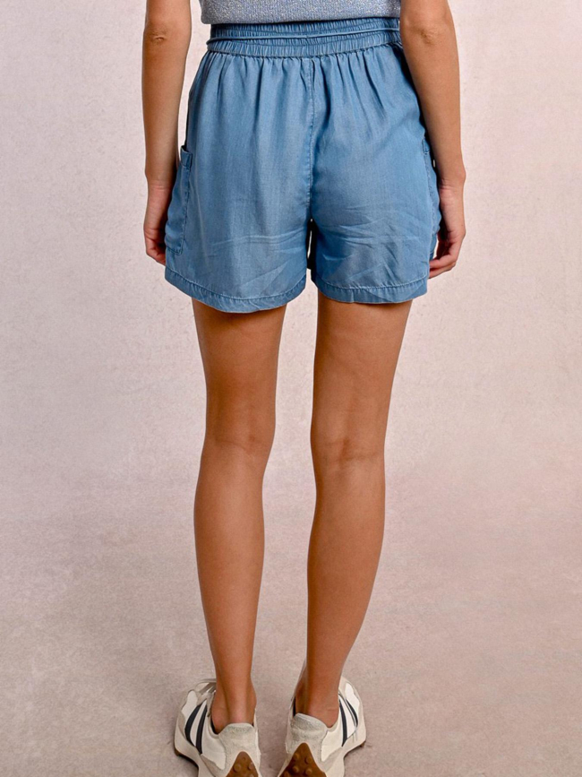 Short effet denim léger bleu femme - Molly Bracken