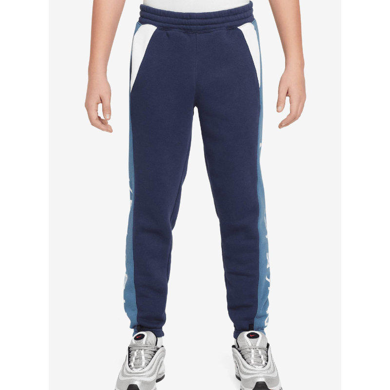Pantalon jogging molleton air bleu enfant - Nike