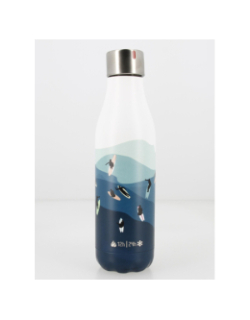 Gourde isotherme time up surf 500ml bleu - Les Artistes