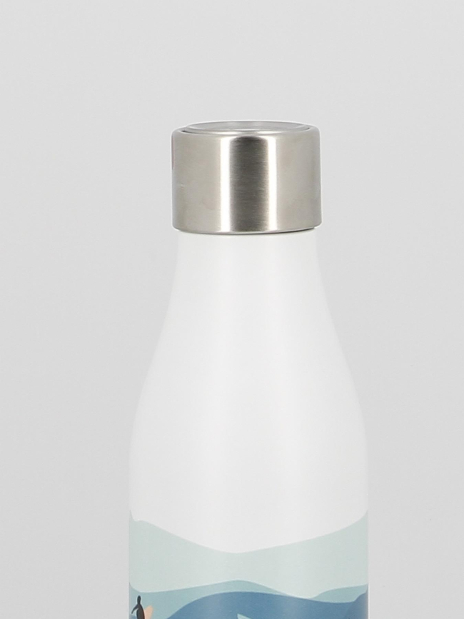 Gourde isotherme time up surf 500ml bleu - Les Artistes