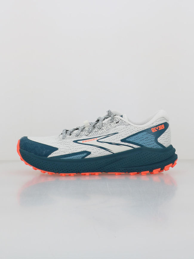 Chaussures de trail divide 5 bleu blanc femme - Brooks