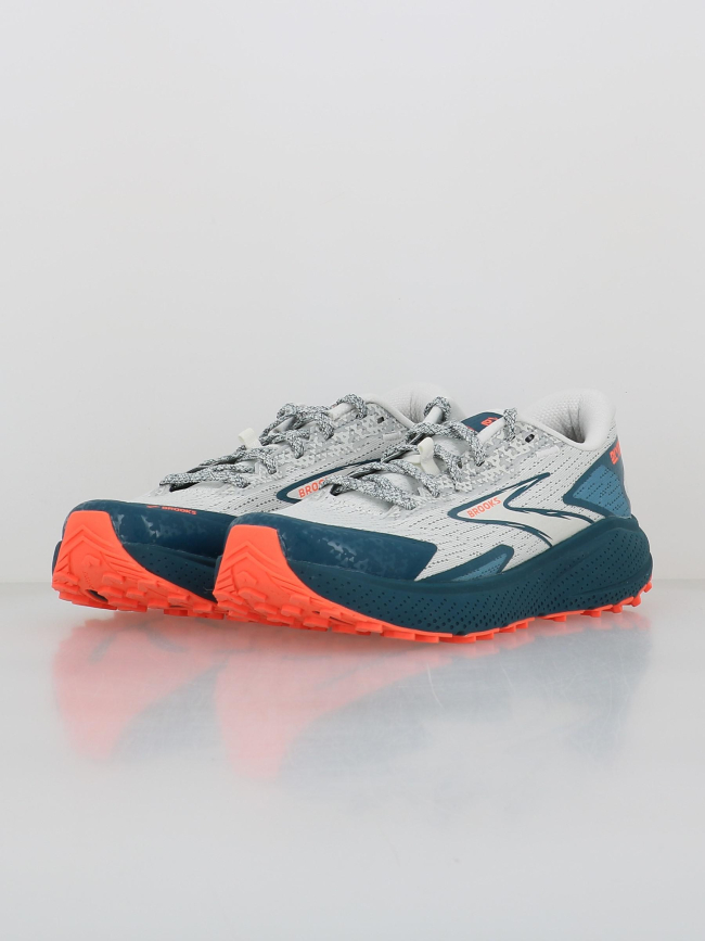 Chaussures de trail divide 5 bleu blanc femme - Brooks