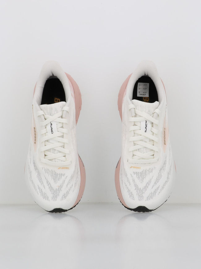 Chaussures de running launch 11 rose blanc femme - Brooks