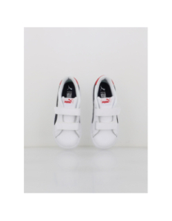 Baskets à scratch smash 3 blanc rouge enfant - Puma