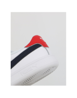 Baskets à scratch smash 3 blanc rouge enfant - Puma