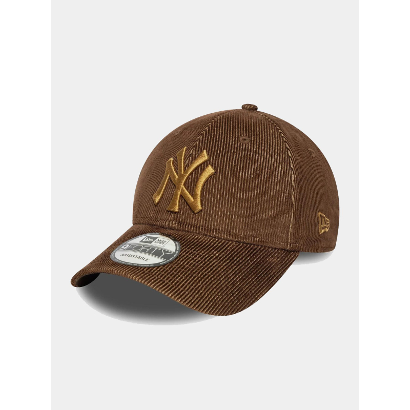 Casquette 9forty NY yankees two tone cord marron - New Era