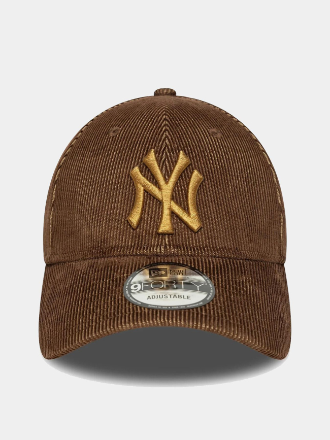 Casquette 9forty NY yankees two tone cord marron - New Era