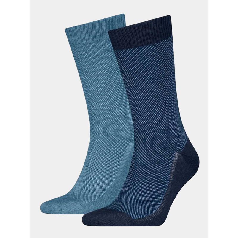 Pack de 2 paires de chaussettes hautes bleu adulte - Levi's