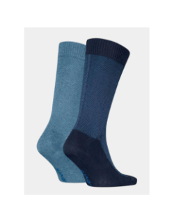 Pack de 2 paires de chaussettes hautes bleu adulte - Levi's