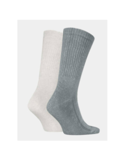 Pack de 2 paires de chaussettes regular cut wash gris adulte - Levi's