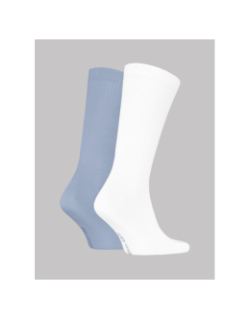 2 paires de chaussettes shadow bleu blanc - Calvin Klein