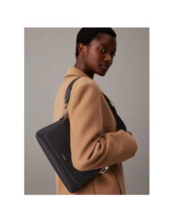 Sac bandoulière modulable noir femme - Calvin Klein