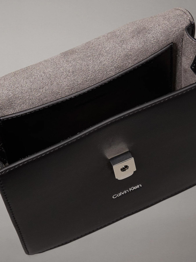 Sac à main en bandoulière linn top noir femme - Calvin Klein