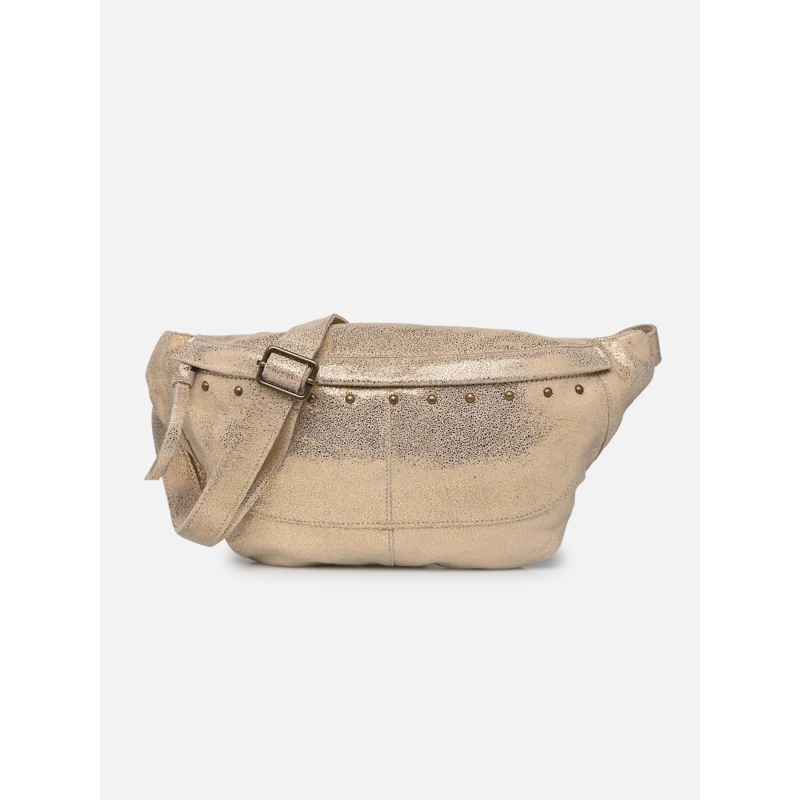 Sac banane pcdaino brillant or et bronze femme - Pieces