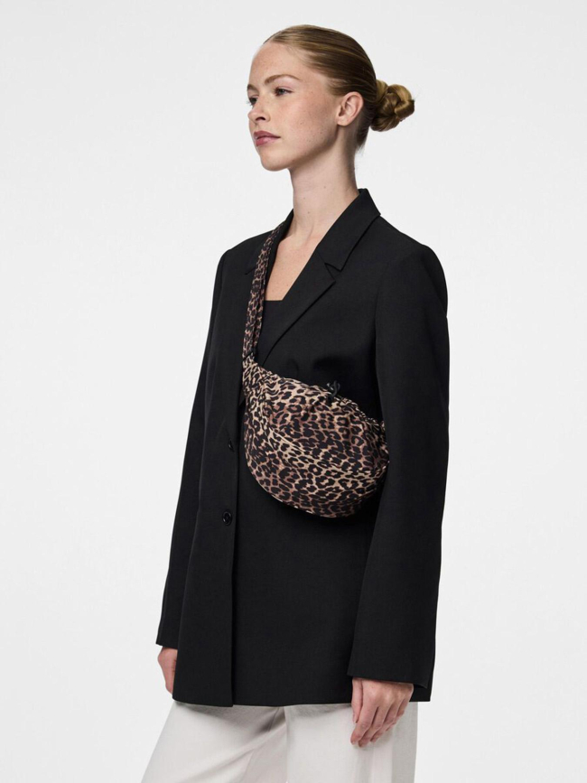 Sac banane à motif léopard pcsonaja marron femme - Pieces