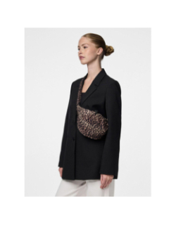 Sac banane à motif léopard pcsonaja marron femme - Pieces