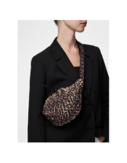 Sac banane à motif léopard pcsonaja marron femme - Pieces