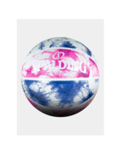 Ballon de basketball t6 tie dye rose violet et blanc - Spalding