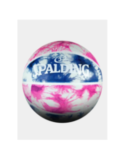Ballon de basketball t6 tie dye rose violet et blanc - Spalding