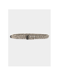 Ceinture tressée à strass noir et blanc femme - Morgan