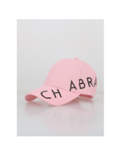 Casquette à logo latéral rose homme - Chabrand