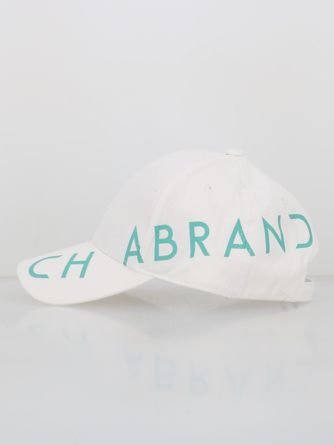 Casquette à logo latéral blanc homme - Chabrand