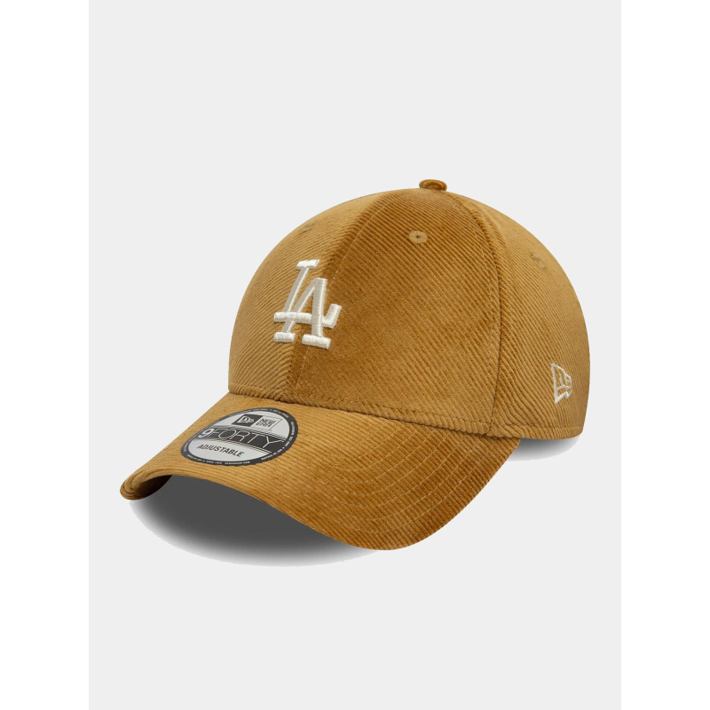Casquette 9forty LA dodgers cord beige foncé - New Era