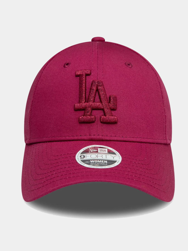 Casquette 9forty LA dodgers logo brillant pourpre femme - New Era