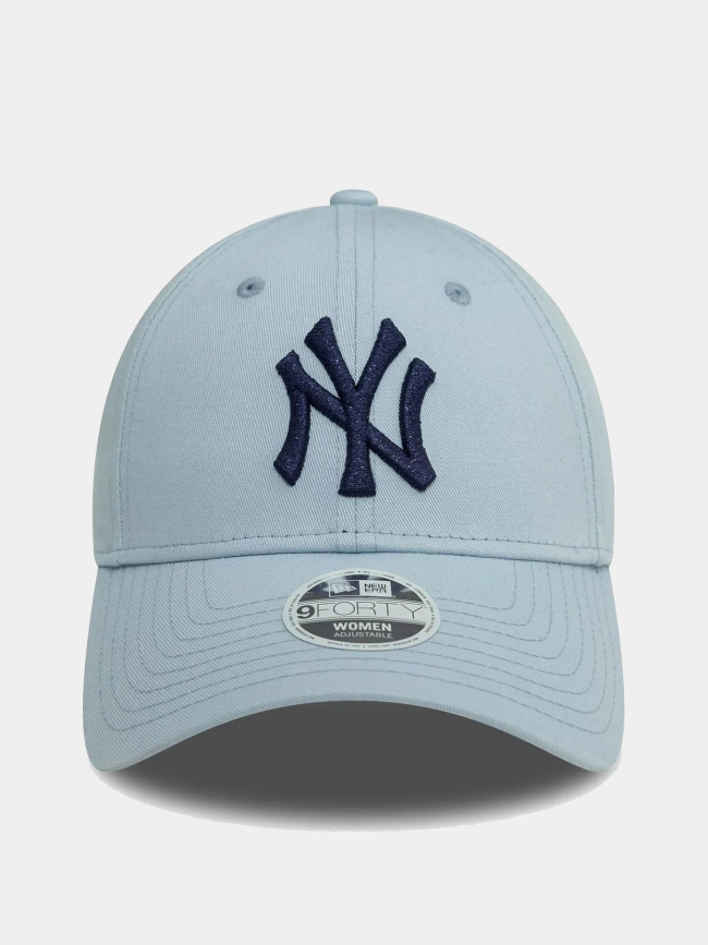 Casquette 9forty NY yankee logo brillant bleu femme - New Era