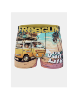 Boxer microfibre the van life multicolore homme - Freegun