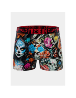 Boxer microfibre la catrina multicolore homme - Freegun