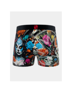 Boxer microfibre la catrina multicolore homme - Freegun