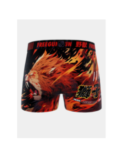 Boxer microfibre wildlife lion rouge garçon - Freegun