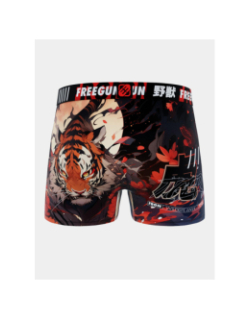 Boxer microfibre wildlife tigre rouge garçon - Freegun