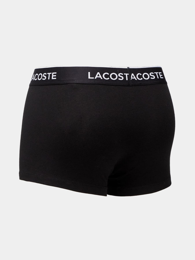 Pack de 3 boxers en cotton stretch noir homme - Lacoste