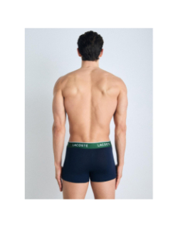 Pack de 3 boxers en coton stretch noir rouge homme - Lacoste