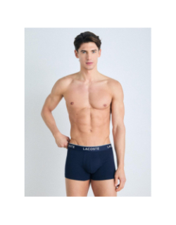 Pack de 3 boxers en coton stretch noir rouge homme - Lacoste