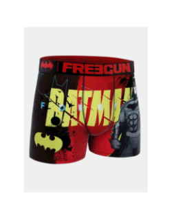 Boxer microfibre batman rouge et jaune garçon - Freegun