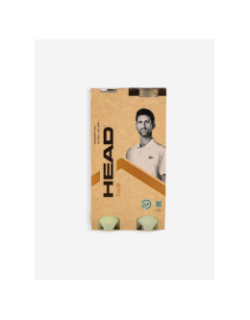 Pack de 2 tubes de 4 balles de tennis tour jaune - Head