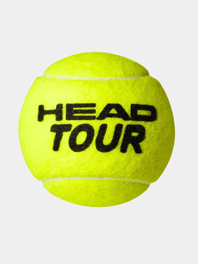 Pack de 2 tubes de 4 balles de tennis tour jaune - Head
